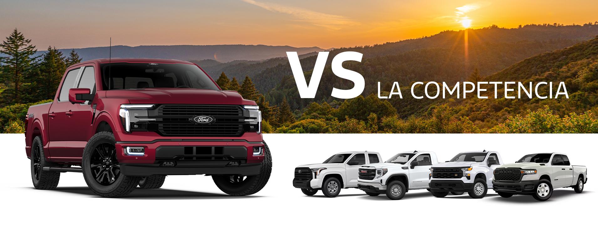 Compara la Ford F-150 2026 con la competencia | Concesionarios Ford del Sur de California